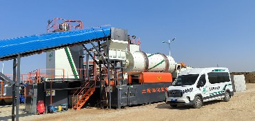 Petroleum hydrocarbon contaminated soil washing project in Ningxia, China