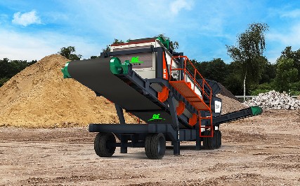 Mobile Soil Screening Plant for Contaminated Soil Pretreatment