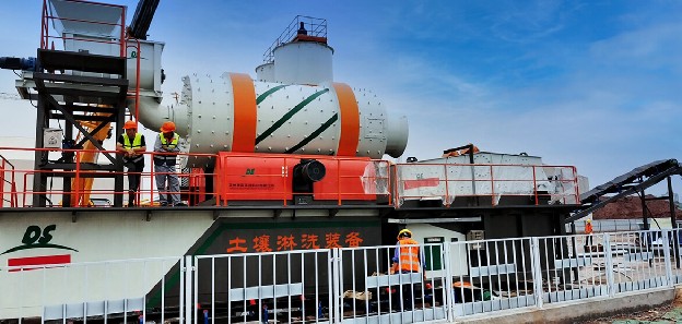 Heavy metal contaminated soil washing remediation in North China