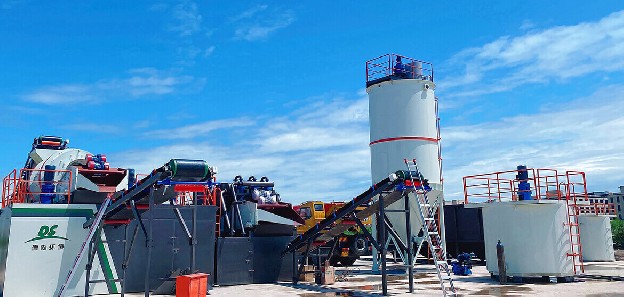 Contaminated soil washing treatment plant in Shandong