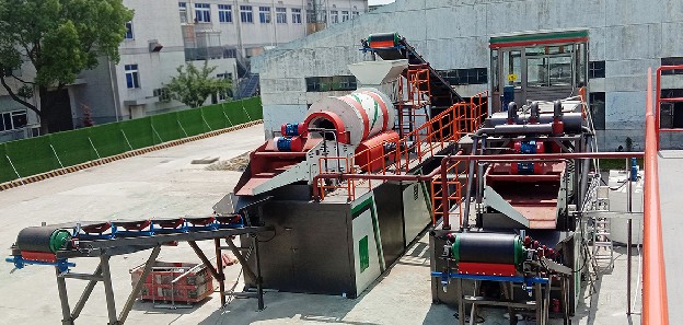 contaminated soil washing, grading and classifying plant