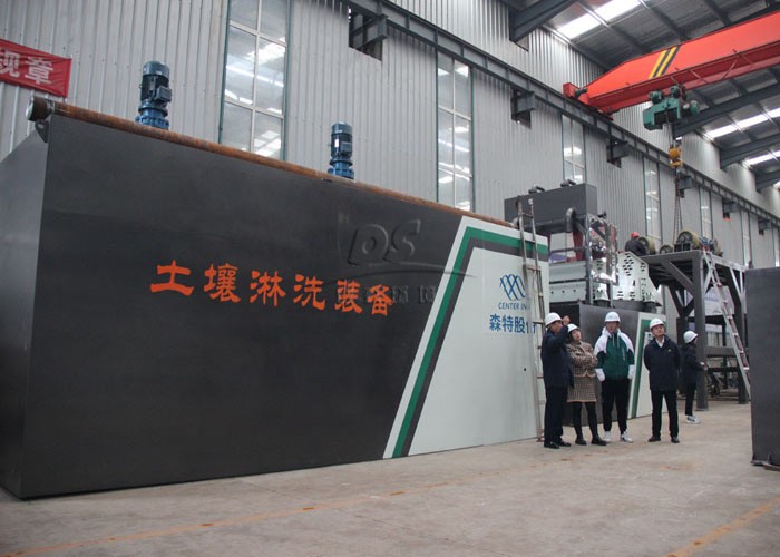 skid-mounted soil leaching equipment production workshop