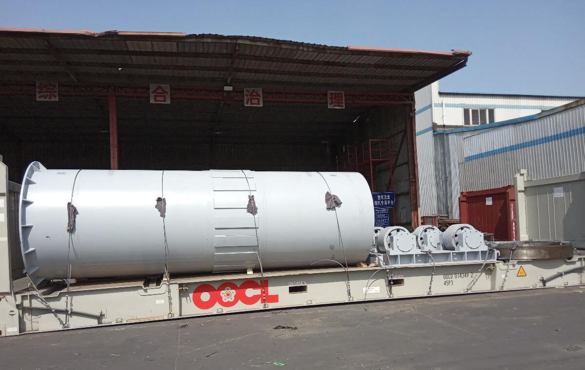 Port departure ceremony for soil leaching remediation project