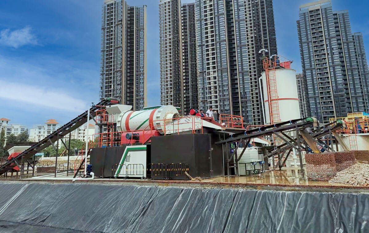 A soil washing and remediation plant in Dongguan -15TPH