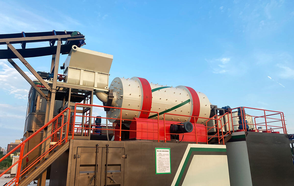 Soil washing and remediation site in Shandong -30TPH