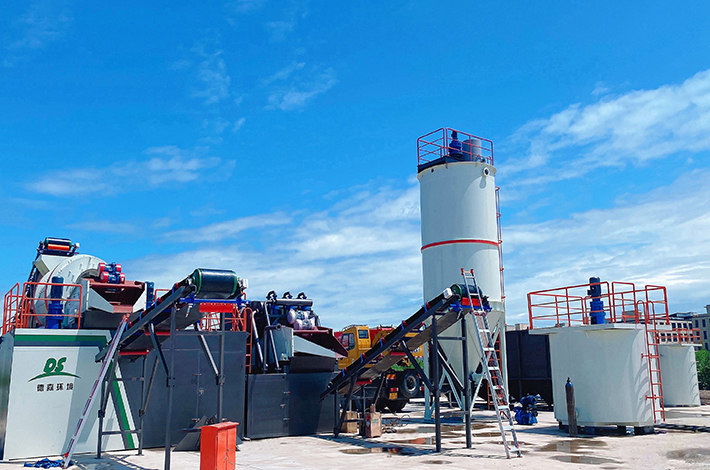 Application of soil washing and repair equipment in sludge treatment