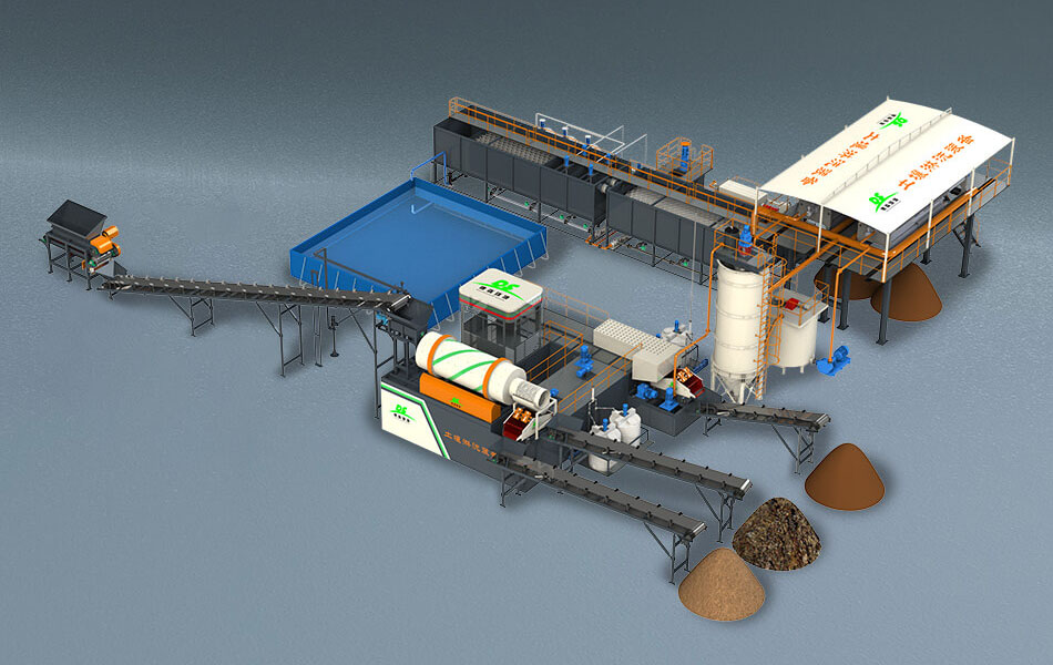 Oil contaminated soil washing and remediation plant