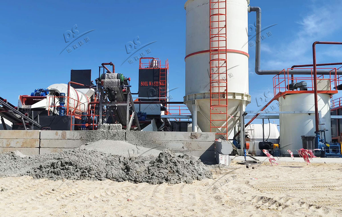 A Petroleum hydrocarbon contaminated soil washing remediation project in UAE