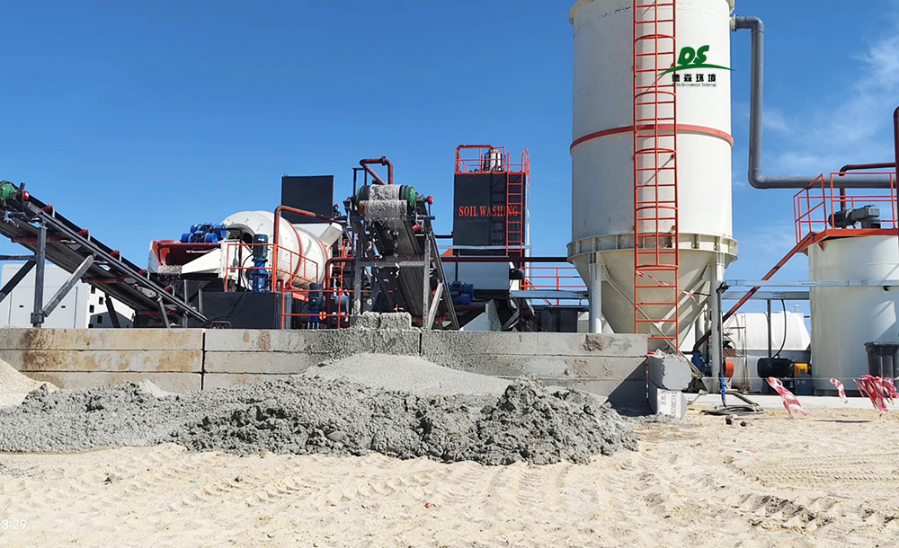 How does Desen soil washing equipment maintain its technological advantage in the fierce international competition?
