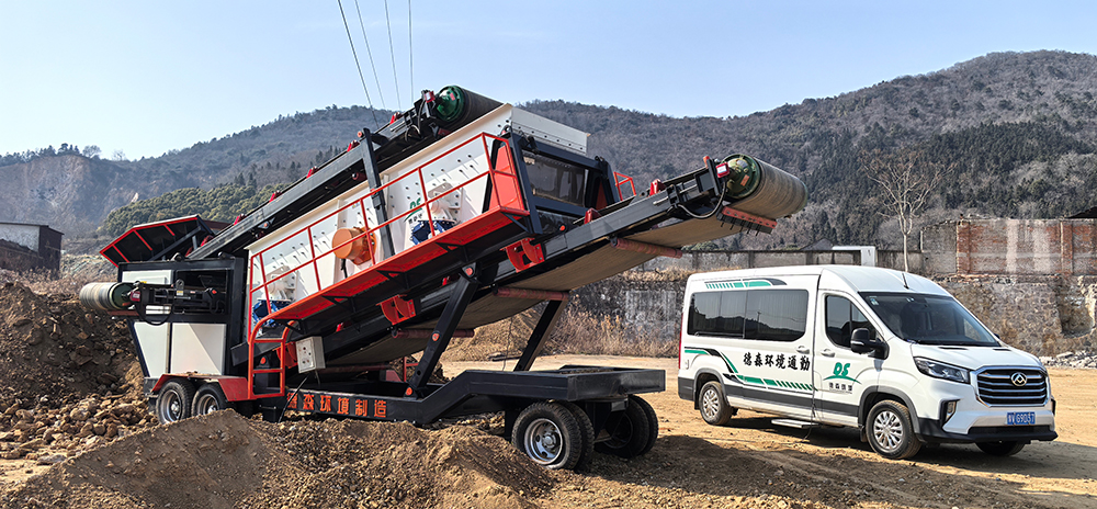 Desen mobile screening plant's advanced technical design and efficient screening capabilities